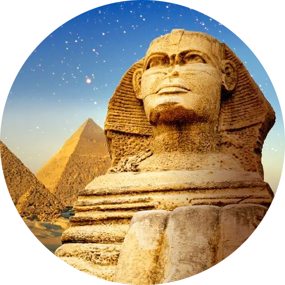 Sfinga a pyramidy